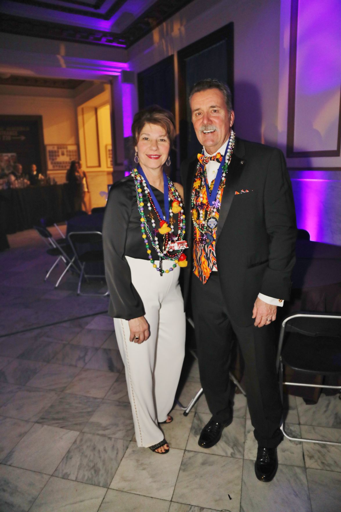 Michelle and Fire Chief Dennis Jenkerson